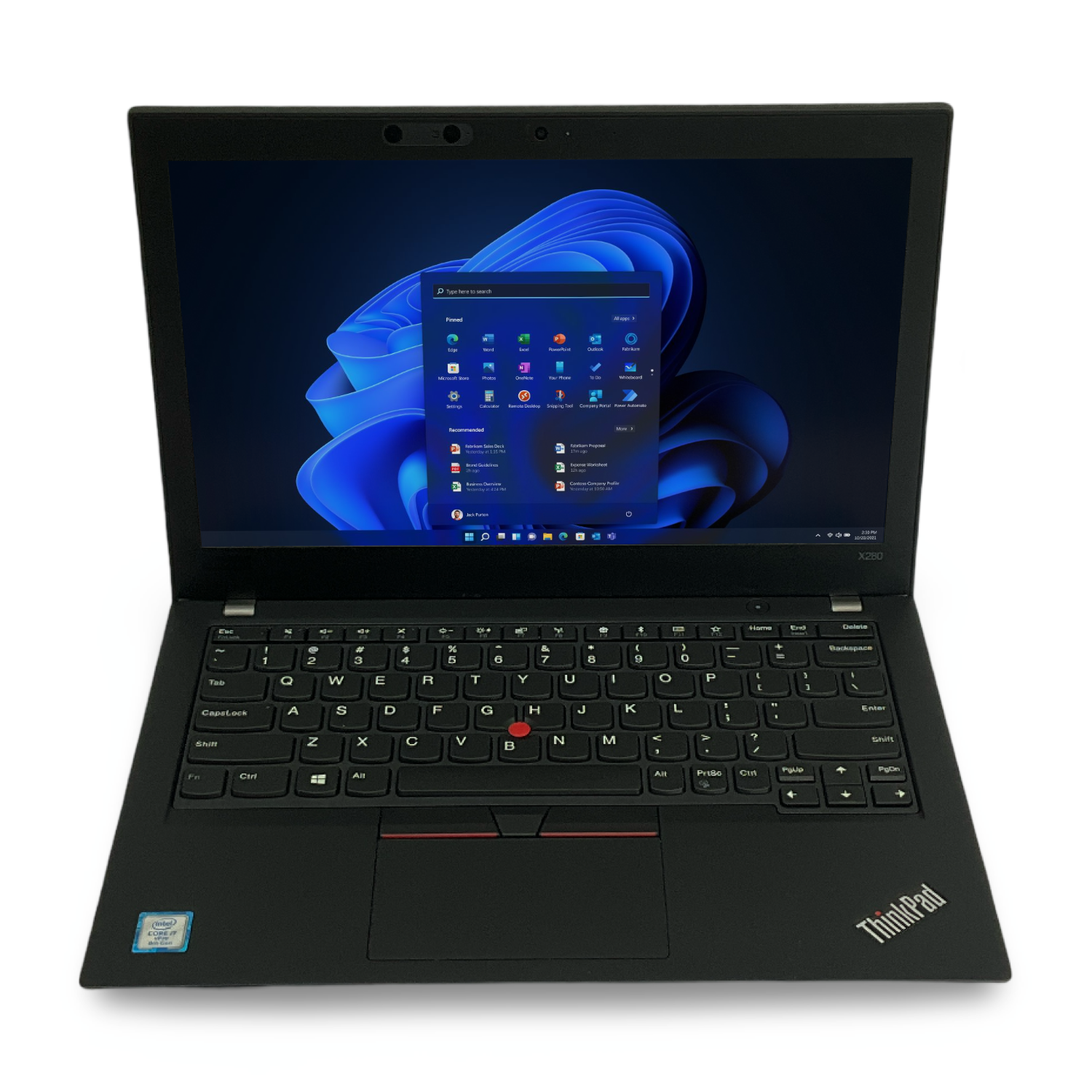 Lenovo ThinkPad x280 12.5" FHD Intel i7-8650U 8GB RAM 256GB SSD Windows 11 Pro
