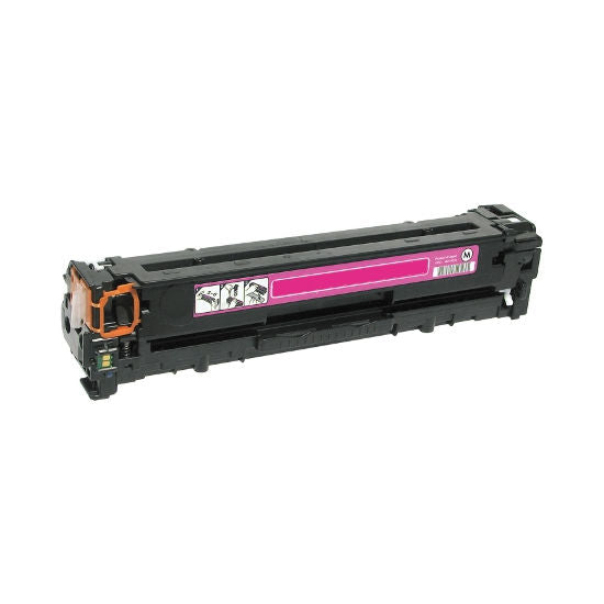 Compatible HP CB543A (125A) Toner Cartridge – Magenta, Standard Yield, Laser Printing