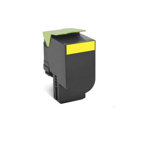 Compatible Lexmark 80C1HY0 Toner Cartridge – Yellow, Standard Yield, Laser Printing