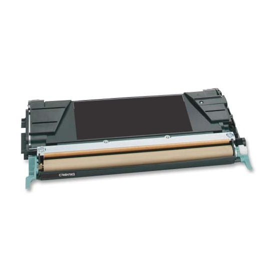 Compatible Lexmark C746H2KG Toner Cartridge – Black, High Yield, Laser Printing